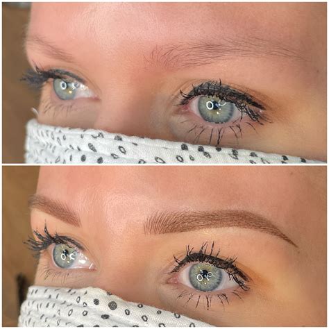 Microblading brows near me. Jul 21, 2021 · Brow lamination. This is a non-invasive treatment that uses chemicals to set and direct eyebrow hairs to a more desirable shape, similar to perming the hair. Brow lamination is a fast, pain-free option that lasts between six and eight weeks. Microblading eyebrow pen. 