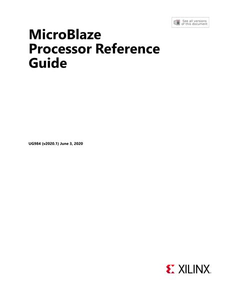 Microblaze Hardware Reference Guide