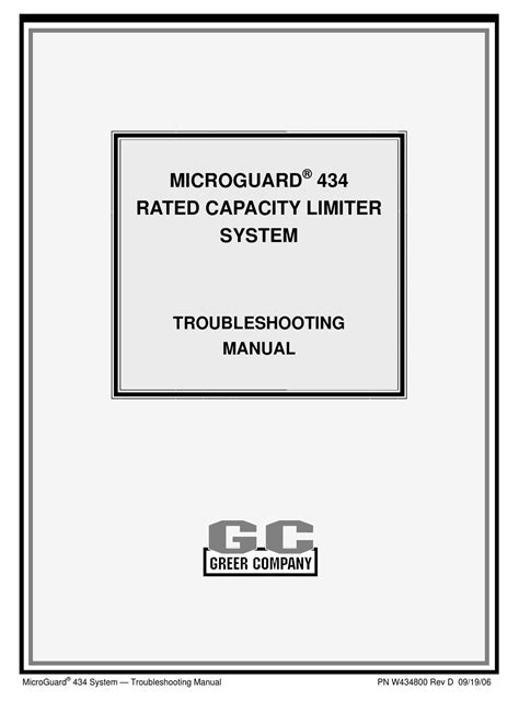 Microguard 434 crane computer operators manual. - Nacionalismo mexicano y la inversio n extranjera.