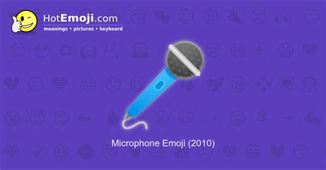 Microphone emoji text.  The symbol &ldquo;Microphone&rdquo; is included in the &...