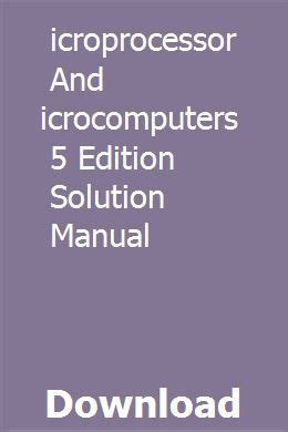 Microprocessor and microcomputers 5 edition solution manual. - Service manual 81 yamaha 750 virago.