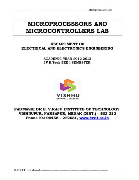 Microprocessor based system design lab manual. - Elation professional dmx operator user manual.