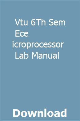 Microprocessors lab manual vtu ece 6th sem. - Congregations in transition a guide for analyzing assessing and adapting.