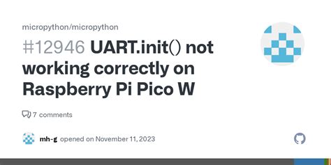 Micropython pico uart irq not working.  These are executed in response to...