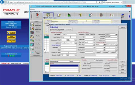 Micros 5 Hotel Opera User Guide Version
