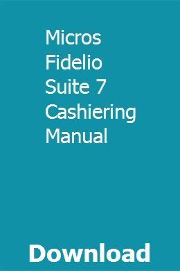 Micros fidelio suite 7 cashiering manual. - The palgrave handbook of the philosophy of aging.