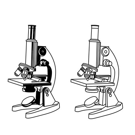 Microscope Line Drawing at Explore collection of