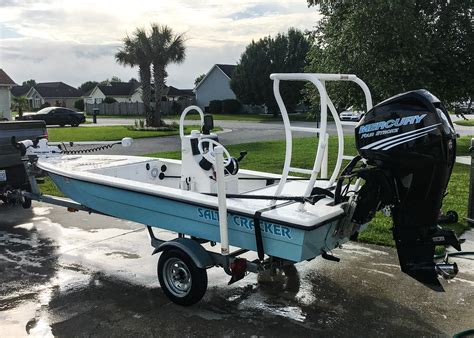 Feb 1, 2021 · Spear Boatworks Microskiff For Sale. 2020 17.3’ microskiff built by Harry spear for sale. $12,500. call or text ryan 305-986-9500. Boat can be delivered anywhere in FL. 2020 Tohatsu 20hp pull start on the back. . 