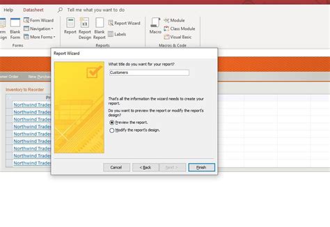 Microsoft Access Database Reports Tutorial