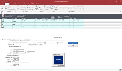 Microsoft Access Employee Database Template Free Download For Your Needs