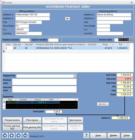 Microsoft Access Invoice Database Template Free Of Access Accounting