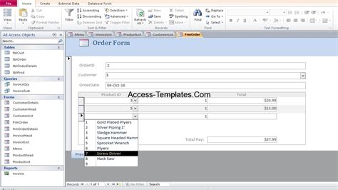Microsoft Access form Template Awesome Access Database Templates