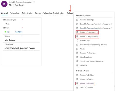 Microsoft Dynamics 365 : Bookable Resource Category