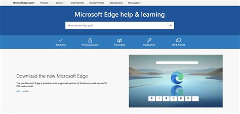 Microsoft Edge help & learning