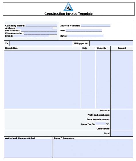 Microsoft Excel Contractor Invoice Template Cards Design Templates