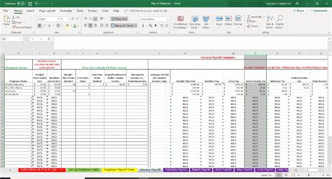 Microsoft Excel Payroll Calculator Template Collection