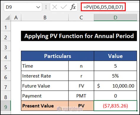 Microsoft Excel Time Value Function Tutorial - Lump Sums