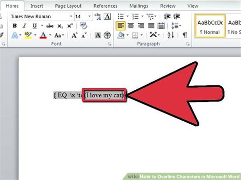 Microsoft Office Word - How to Overline Characters (Letters, …