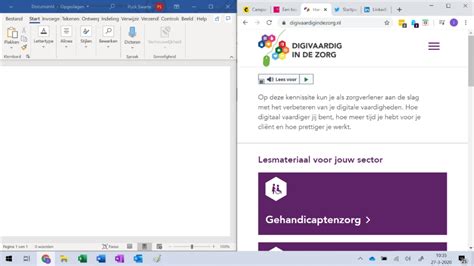 Microsoft Outlook 365 Vensters - Digivaardigindezorg