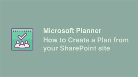 Microsoft Planner: How to Add a Plan to Your SharePoint Site