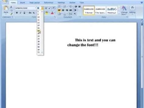 Microsoft PowerPoint How to Change Font Size & Style YouTube