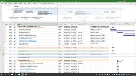 Microsoft Project Plan Template Mpp
