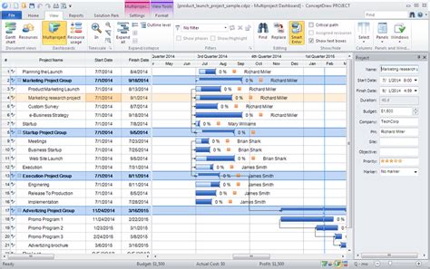 Microsoft Project Template For Multiple Projects