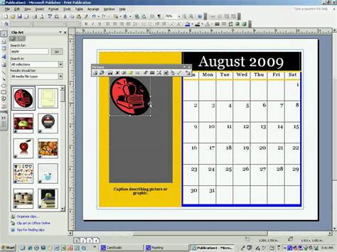 Microsoft Publisher Calendar Tutorial A Brooks YouTube