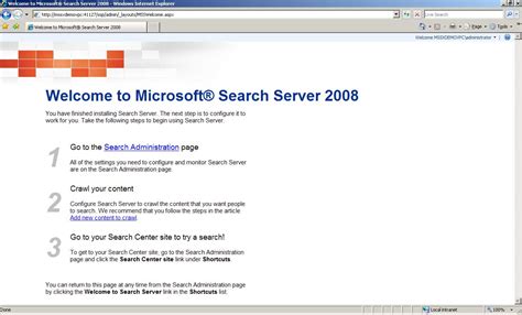 Microsoft Search Server 2010 Express