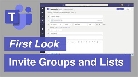 Microsoft Teams Invite Groups and Distribution Lists to