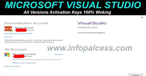 Microsoft Visual Studio All Version Activation Keys 100 Working