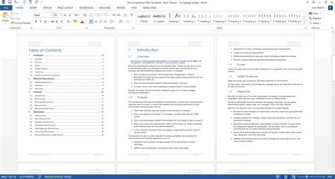 Microsoft Word Documentation Template