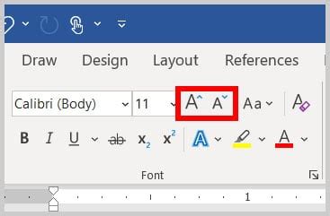 Microsoft Word How To Increase Text Font Size In Ms Word shortcut