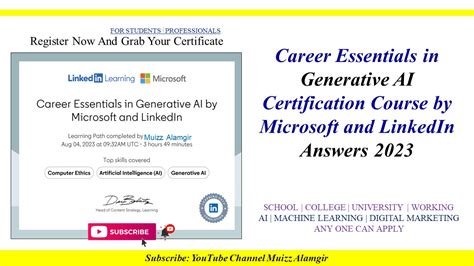 Microsoft ai certification.  Mar 15, 2023 · Career Essentials in Gene...