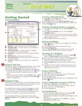 Microsoft excel 2002 quick source reference guide. - Cagiva canyon 600 service repair workshop manual.