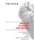 Microsoft excel vba free training manual premcs. - Onderzoek naar het gebruik van audio-visuele hulpmiddelen bij enige vormen van technisch onderwijs.