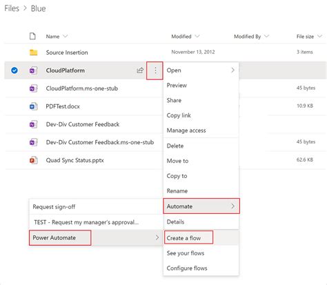 Microsoft flow onedrive to onedrive.  Users can also get prompts for runtime inputs...