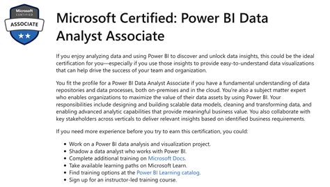 Microsoft free certification data analyst.  Also, included are available new feat...