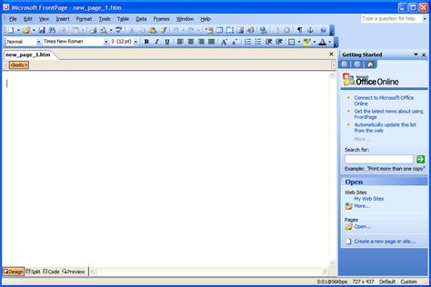 Microsoft frontpage. Microsoft FrontPage (celý názov Microsoft Office FrontPage) je WYSIWYG HTML editor a nástroj na správu webu z kancelárskeho balíka Microsoft Office od spoločnosti Microsoft. Súčasťou balíka bol v rokoch 1997 až 2006. V novembri 2006 bol nahradený nástrojom Microsoft Expression Web. 