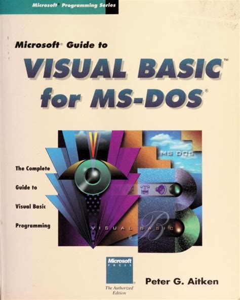 Microsoft guide to visual basic for ms dos the complete guide to visual basic programming microsoft programming. - Manuale dei parametri del mandrino serie fanuc om.