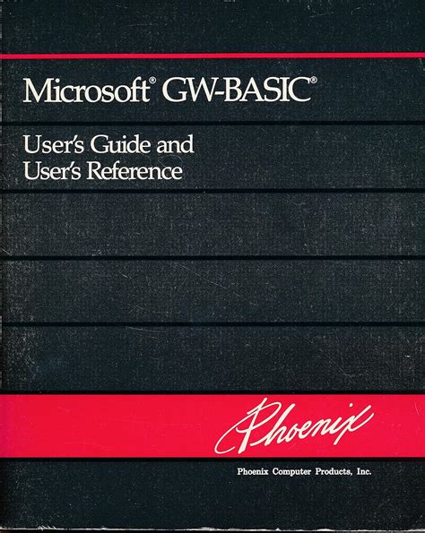 Microsoft gw basic users guide and reference. - Kenmore sewing machine manual model 12814490.