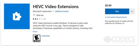 Microsoft hevc video extensions free. 99.  Learn why browsers struggle...