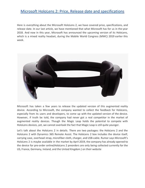 Microsoft hololens 2 release date.  With WebView2, you can embed web c...