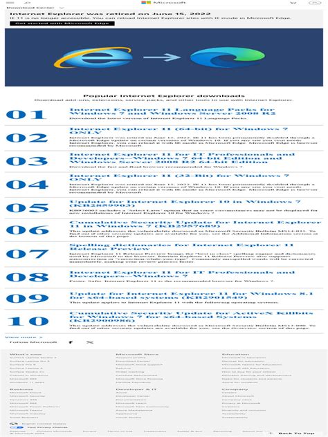 Microsoft internet explorer print to pdf.  Internet Explorer is available at no cost from Oct ...