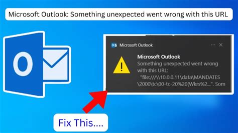 Microsoft outlook error something went wrong with this url.  Install Microsoft ...