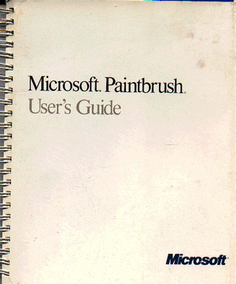 Microsoft paintbrush users guide for ibms personal computers and compatibles. - John deere 2250 hileradora manual de piezas.