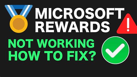 Microsoft rewards app not working properly