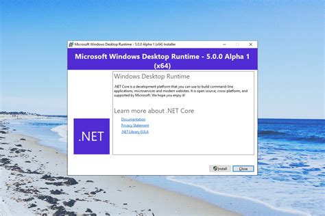 Microsoft runtime.  The latest supported version has the most recently M...