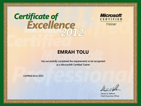 Microsoft sertifika kursları