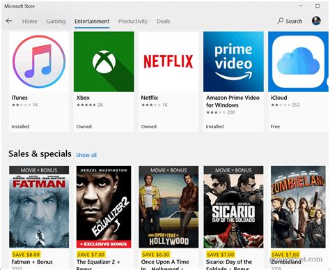 Microsoft store movies. Dec 26, 2022 · To download a movie from the Microsoft Store: -Go to the Microsoft Store and sign in with your Microsoft account. -Navigate to the movie that you want to download and click on it to open the movie's page. -Click the "Buy" or "Rent" button to purchase or rent the movie. If you have already purchased the movie, the button will say "Play." 